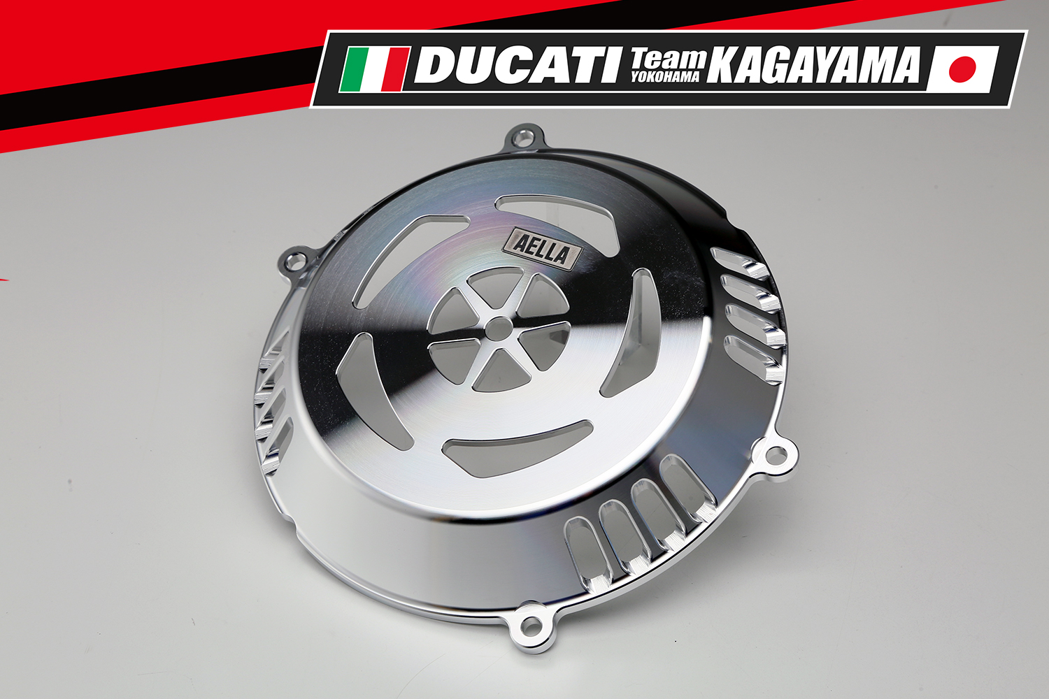 Aella TEAM KAGAYAMA Dry Clutch Cover for the Ducati Panigale / Streetfighter / Multistrada V4 R / SP / RS Aella TEAM KAGAYAMA Dry Clutch Cover for the Ducati Panigale / Streetfighter / Multistrada V4 R / SP / RS